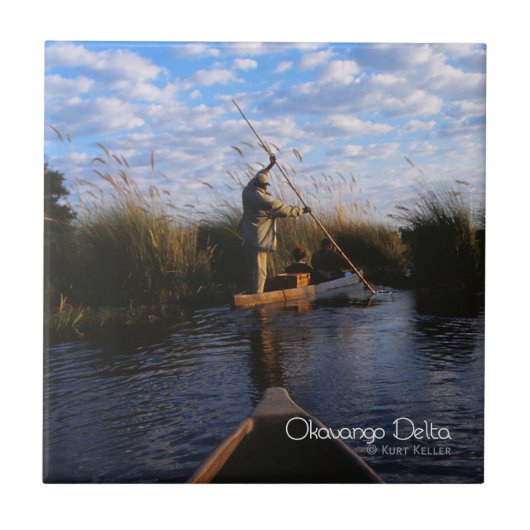 Okavango Delta Tegeltje (Voorkant)