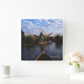 Okavango Delta Vierkante Klok (Huis)