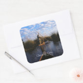 Okavango Delta Vierkante Sticker (Envelop)