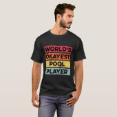Okayest Pool Player Funny Pool Billiards Mannen va T-shirt (Voorkant volledig)