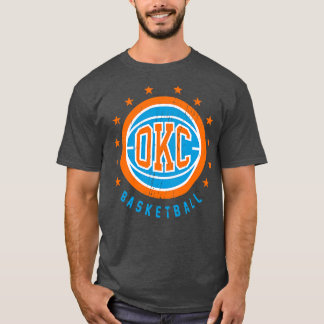 OKC basketbal Vintage noodlijdend T-shirt