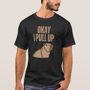 Oké, ik trek Capybara Capibara Animal Respect Pet T-shirt