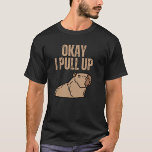 Oké, ik trek Capybara Capibara Animal Respect Pet T-shirt