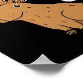 Oké, ik trek Capybara Hydrochoerus hydrochaeris om Poster (Hoek)
