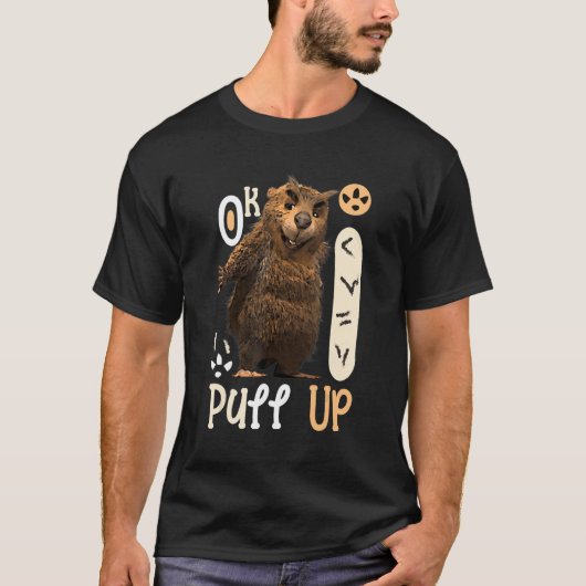 Oké, ik trek Capybara omhoog T-shirt (Voorkant)