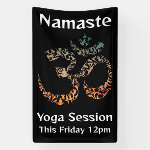 Oke maar eerste yoga pose Sanskriet om mozaïek Spandoek