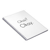 Oké? Oké. Notitieboek (Rechterzijde)