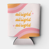 Oke, Oke, Oke Groovy Roze & Sinaasappel Blikjeskoeler (Voorkant)