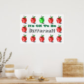 Oké om anders te zijn! Afdrukteken poster (Keuken)