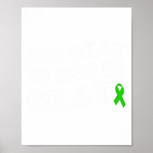 Oké om niet in orde te zijn met mentaal gezondheid poster