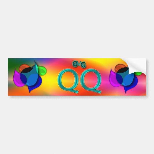 Oke! qq! bumpersticker (Voorkant)