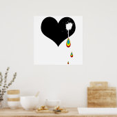 Oke. regenbooghart. poster (Keuken)