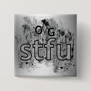 Oke, stfu. vierkante button 5,1 cm