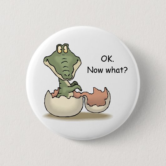 Oké. Wat nu? Ronde Button 5,7 Cm (Voorkant)