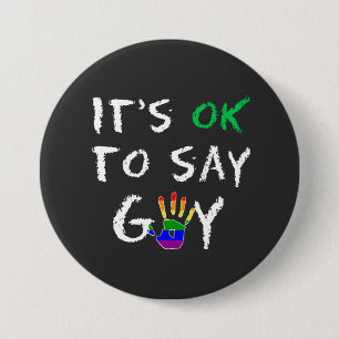 Oké, zeg dat de homorechten de rechten en gelijkhe ronde button 7,6 cm