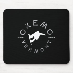 Okemo Mountain Vermont Graphic Snowboard T Muismat