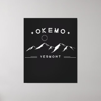 Okemo Vermont Berg Canvas Afdruk