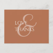Oker en Ivory Non-Photo Dank u Briefkaart (Voorkant)