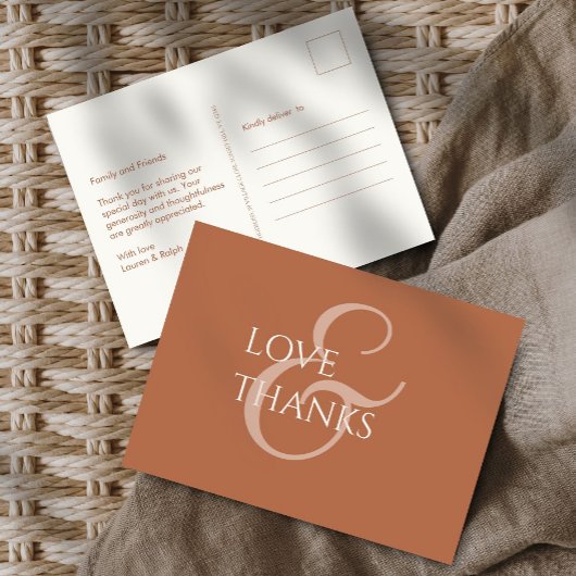 Oker en Ivory Non-Photo Dank u Briefkaart