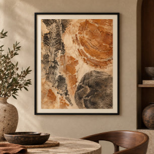 Oker Excavatie Kunstprint Poster