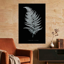 Okervarenblad, Gymnogramma Ochracea Poster