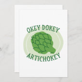 Okey Dokey Artichokey Bedankkaart (Voorkant / Achterkant)
