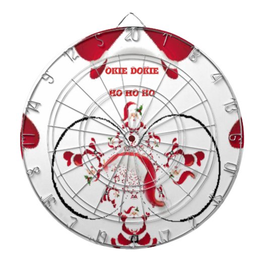 Oki Dokie Santa! Dartbord (Voorkant)
