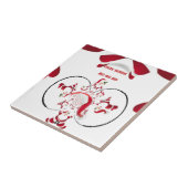 Oki Dokie Santa! Tegeltje (Zijkant)