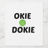 OKIE DOKIE WIJN ETIKET (Enkel label)