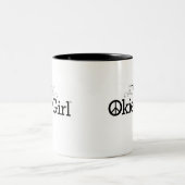 Okie Girl Oklahoma Mug à café à deux tons (Centre)