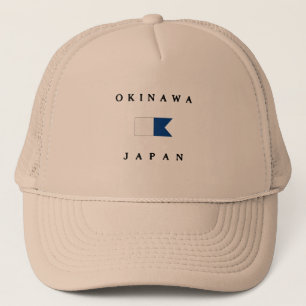 Okinawa Japan Alpha Dive Flag Trucker Pet