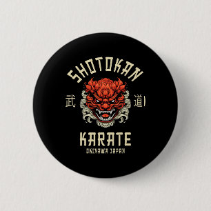 Okinawa Japan Dojo Shotokan Karate Ronde Button 5,7 Cm