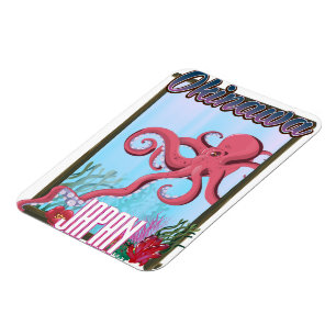 Okinawa Japan Pijlinkt reisposter Magneet
