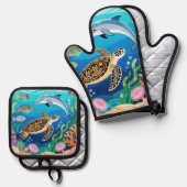 Okinawa Zee Life Ovenwant & Pannenlap Set (Voorkant / Achterkant)