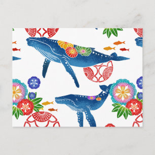 okinawan bingata briefkaarten stijlpatroon