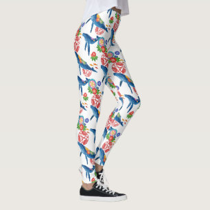 okinawan bingata kunstpeulen leggings