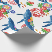 okinawan bingata stijlpatroonpapier cadeaupapier (Hoek)