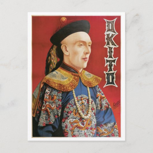 Okito ~ Oriental Magic Act  Briefkaart (Voorkant)