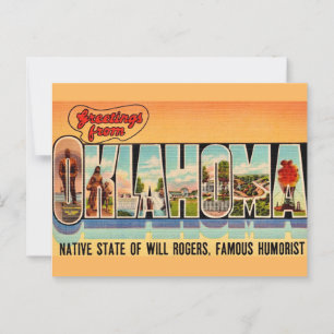 Oklahoma ansichtkaart uit vroeger tijden briefkaart
