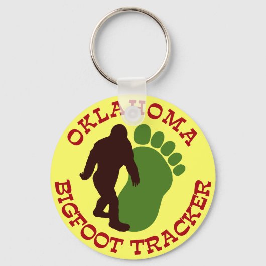 Oklahoma Bigfoot Tracker Sleutelhanger (Voorkant)