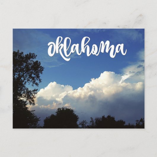 Oklahoma Blue Sky Met Wolken Briefkaart (Voorkant)