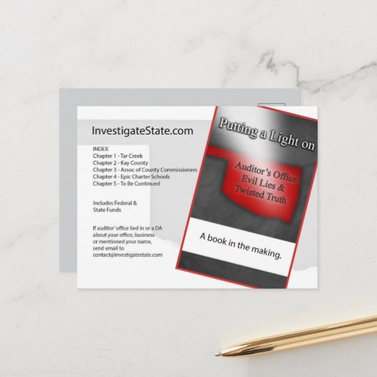 Oklahoma briefkaart politiek (Voorkant / Achterkant in situ)