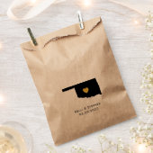 Oklahoma bruiloft gunst trakteren zakken, geschenk bedankzakje (Geknipt)