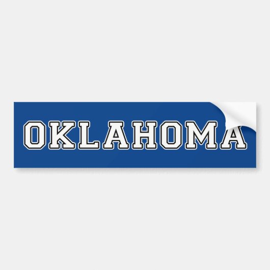 Oklahoma Bumpersticker (Voorkant)