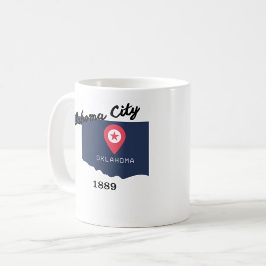 Oklahoma City coffee mug Koffiemok (Voorkant links)