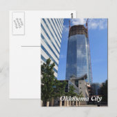 Oklahoma City, Devon Tower Construction Briefkaart (Voorkant / Achterkant)