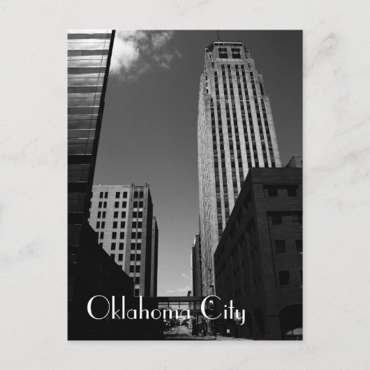 Oklahoma City Downtown verlaten Briefkaart (Voorkant)