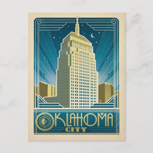 Oklahoma City, oké Briefkaart (Voorkant)