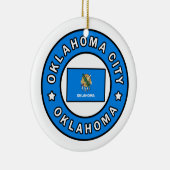 Oklahoma City Oklahoma Keramisch Ornament (Rechts)