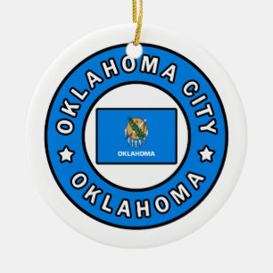 Oklahoma City Oklahoma Keramisch Ornament